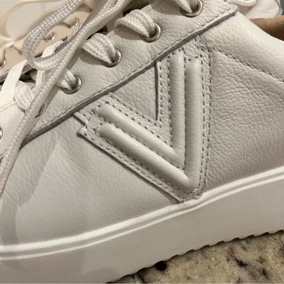 Vionic Kearny White Leather Platform Sneakers Support Comfort Walking Womens 9.5 - Picture 12 of 12